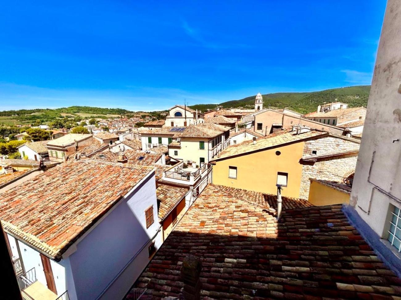 Apartamento Paulis - Semiattico In Pieno Centro A Sirolo, Con Meravigliosa Vista Mare Exterior foto